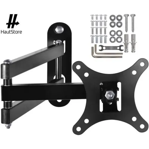 Support TV Mural Orientable et Inclinable pour TV  14-26 Pouces - Capacité 15Kg